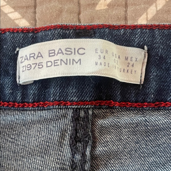 Zara Blue Jeans with Red Stripes - Picture 4 of 13